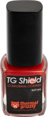 Llak mbrojtës Thermal Grizzly TG Shield, 5ml, për pllaka elektronike, i kuq
