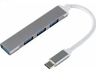 HUB USB C Mocco MO-HUB-USB-C-4IN1, 4x USB 3.0, gri