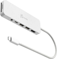 Hub USB C J5create JCD373EW, Multi Port, HDMI 4K, Power Delivery 100W, i bardhë
