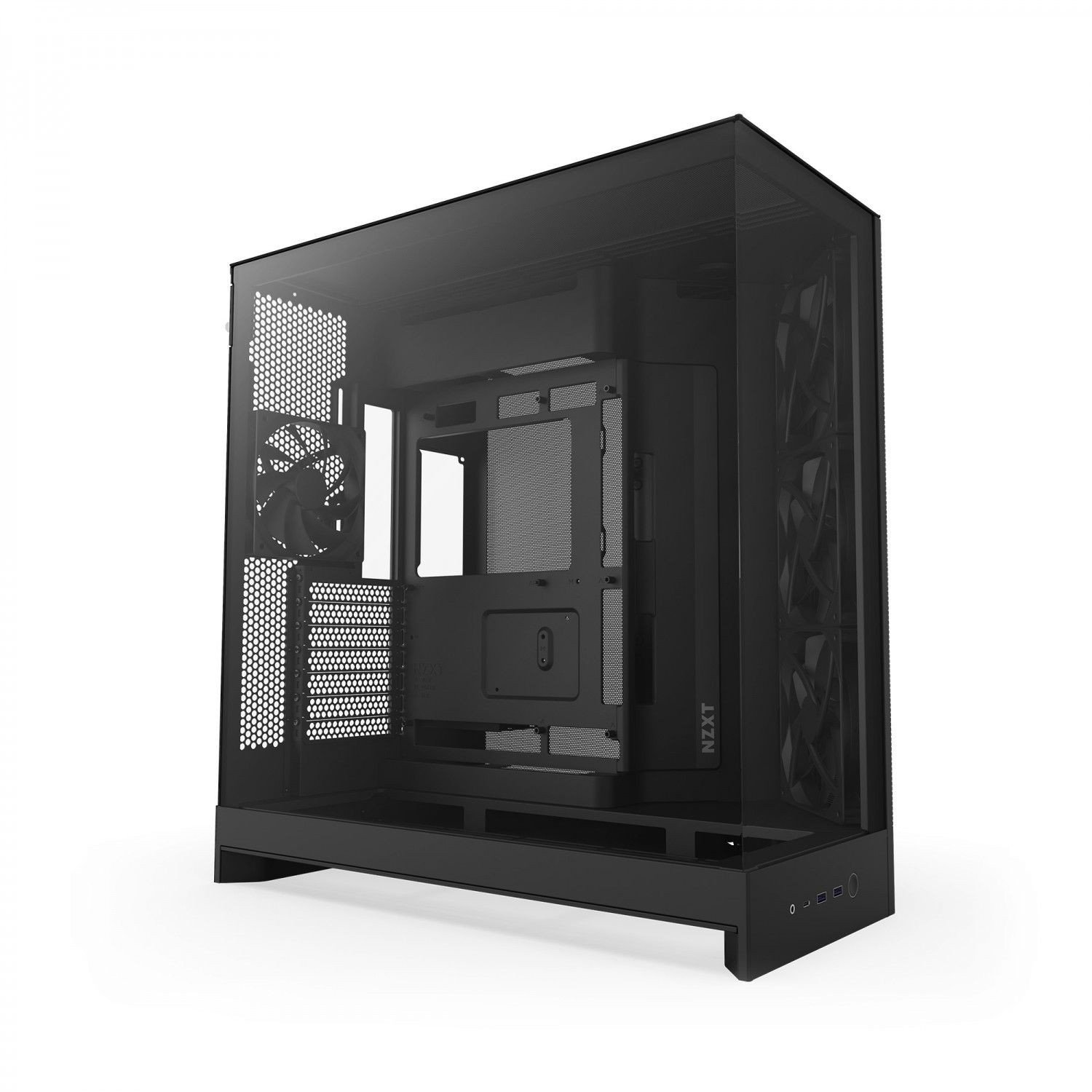 Куќиште за компјутер NZXT H9 Flow 2025, mid tower, калено стакло, бело