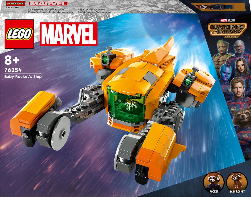 Set LEGO® Marvel 76254 Little Rocket's Spaceship, 330 pjesë