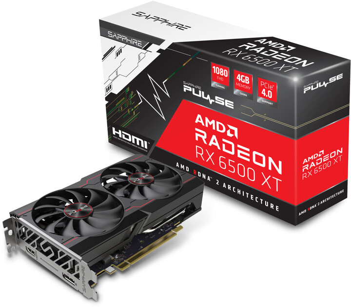Kartelë grafike Sapphire Radeon RX 6500 XT Pulse 4GB GDDR6