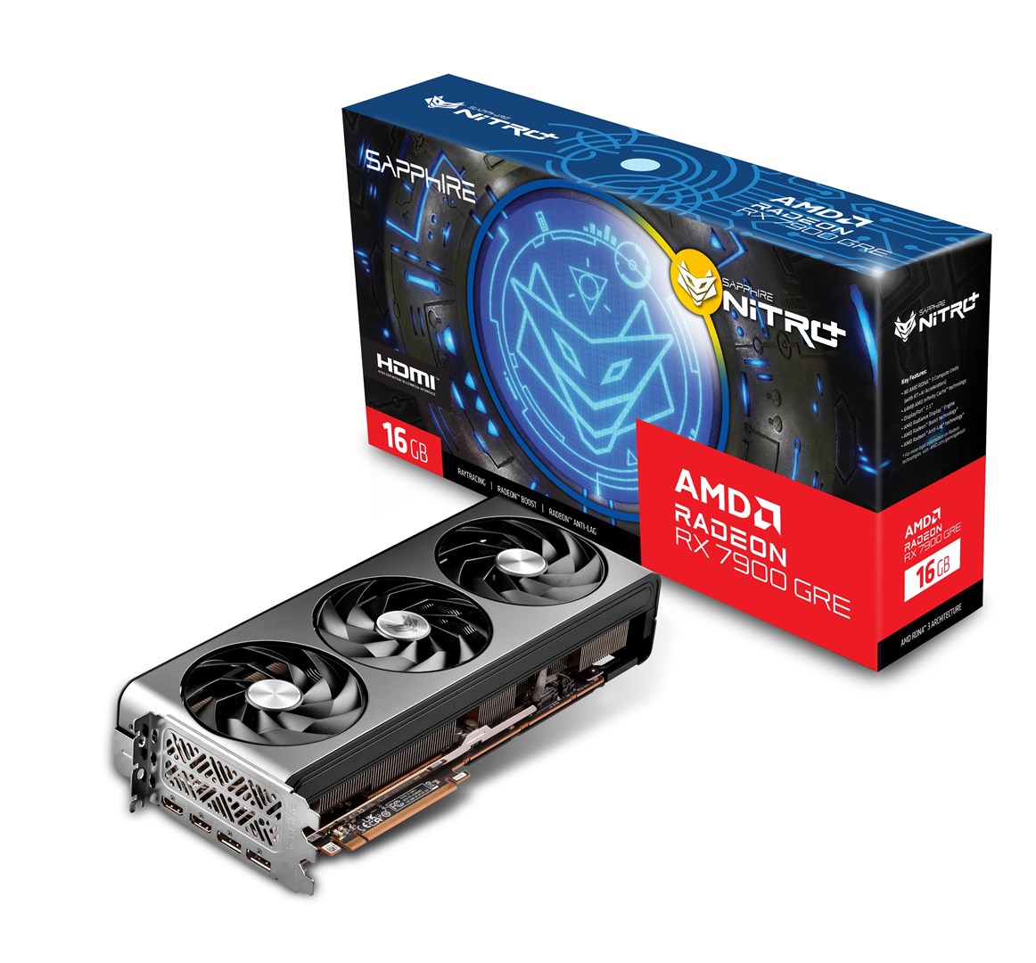 Kartë grafike Sapphire Nitro+ Gaming AMD Radeon RX 7900 GRE, OC, 16 GB GDDR6