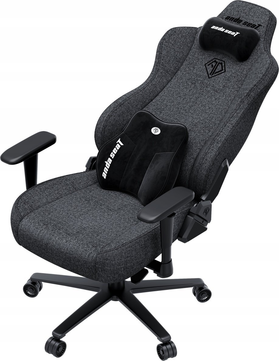 Karrige gaming Anda Seat Novis Plus XL, deri 150 kg, pëlhurë, gri e errët