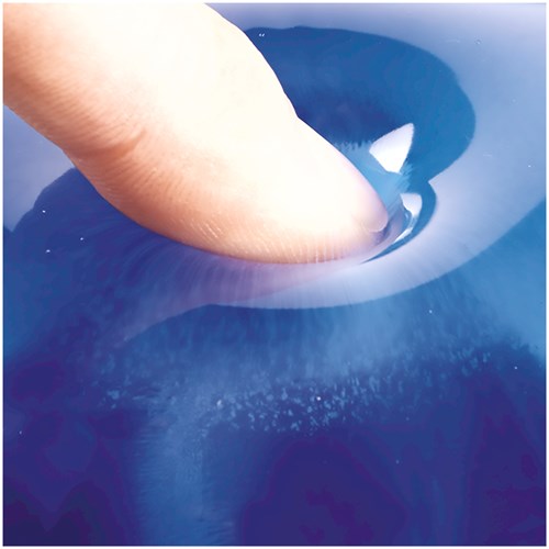 Mousepad me jastëk dore Fellowes Crystals, xhel, blu transparent