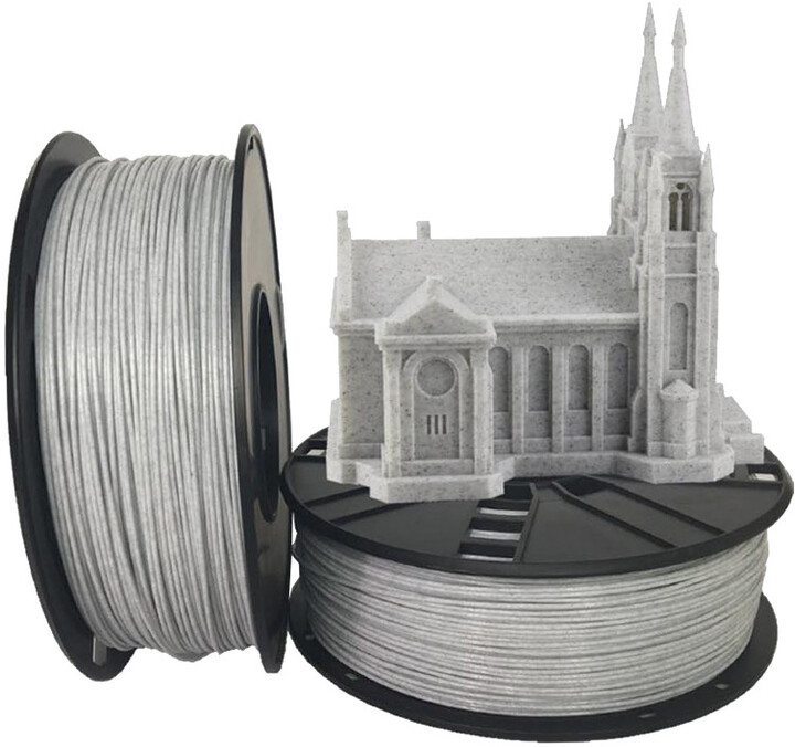 [OUTLET] Filament për printim 3D Gembird (filament), PLA, 1,75mm, 1kg, e hirtë