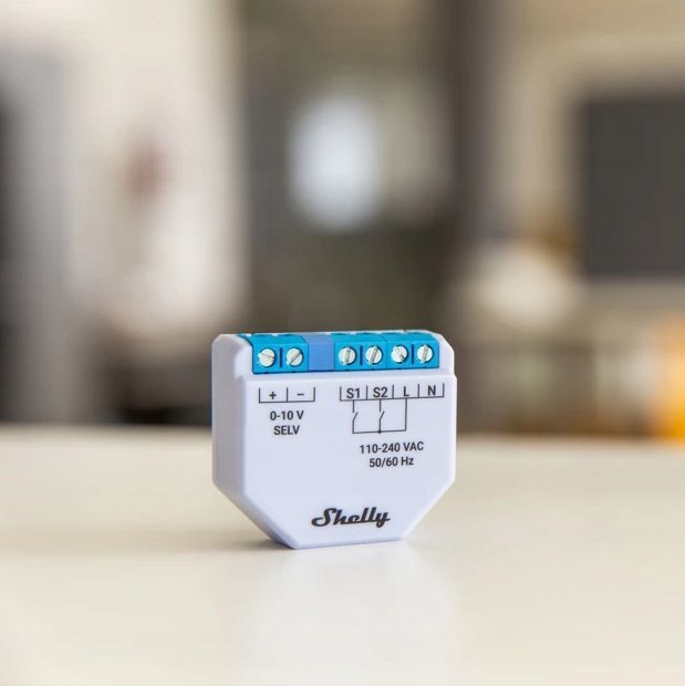 Modul ndriçimi Shelly Plus 0-10V Dimmer, Wi-Fi, smart, i bardhë