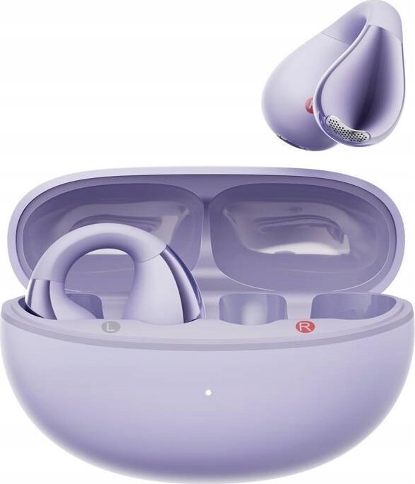 Kufje QCY Crossky C30, open ear, 25 orë bateri, vjollcë