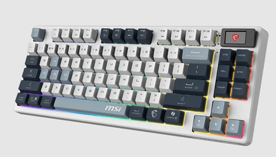 Tastierë MSI Gaming FORGE GK600 TKL W SKY US, e bardhë