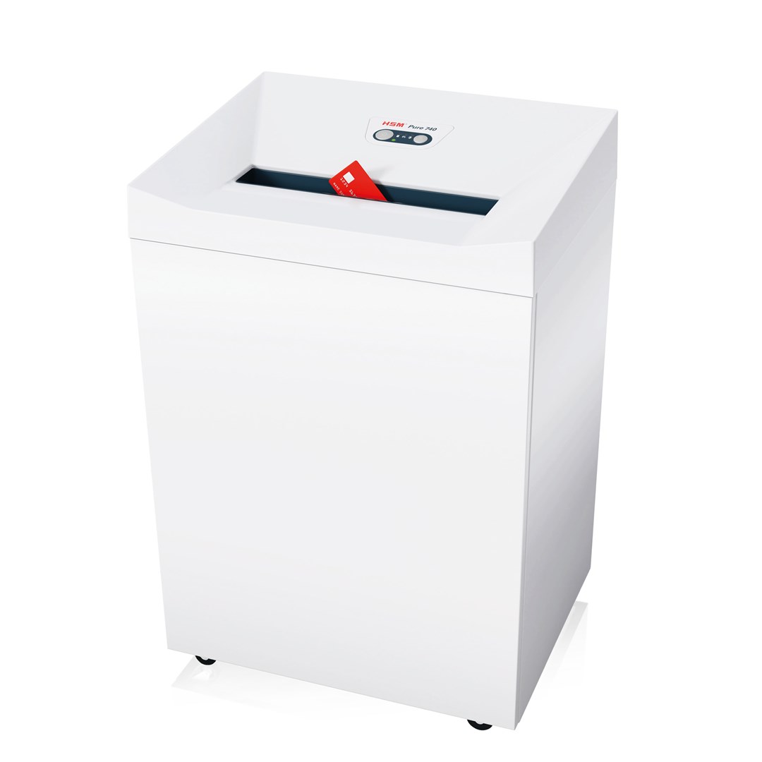 Shredder dokumentesh HSM P-2, kosh 145L, niveli sigurisë DIN 2, i bardhë