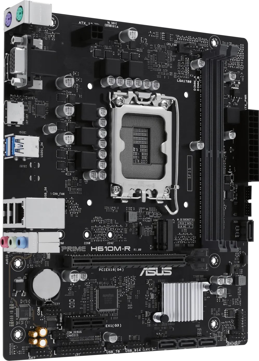 Pllakë amë ASUS PRIME H610M-R-SI, LGA 1700, mATX, DDR5