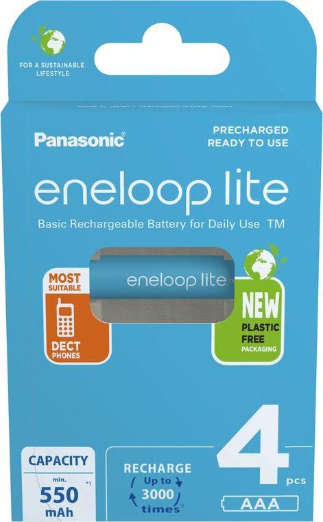Bateri të rikarikueshme PANASONIC Eneloop Lite HR03 AAA 4LCCE/4BE