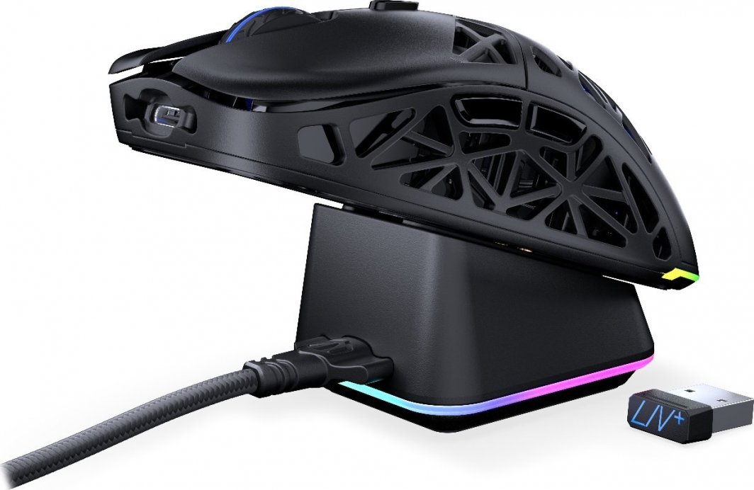 Maus Endorfy LIV Plus Wireless PixArt PAW3395, 26,000 DPI, i zi