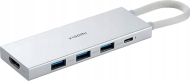 USB C хаб Xiaomi 5 во 1, USB 3.2, HDMI, бел
