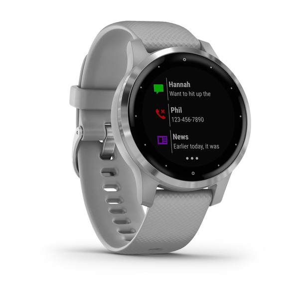 Orë e mençur Garmin Vivoactiv 4S, e hirtë/ argjendtë