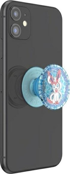 Kapëse telefoni PopSockets Diamond Sylveon PopGrip, ngjitëse, me shkëlqim, shumëngjyrëshe