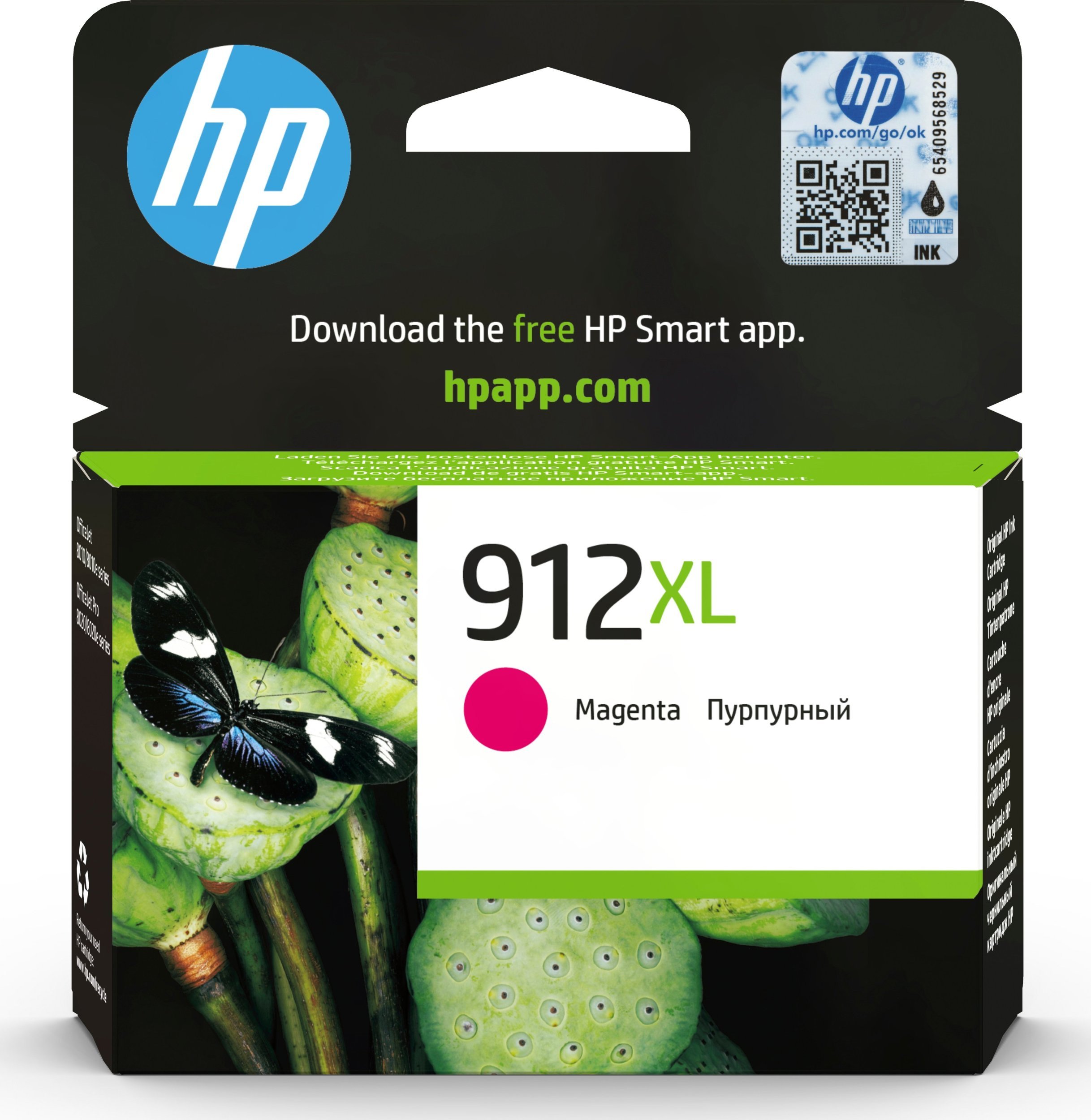 Kartush bojë HP 912XL High Yield, magenta, origjinal
