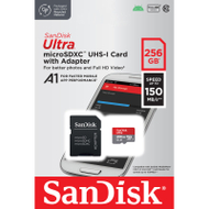 SanDisk Ultra MicroSD 256GB me adapter SD