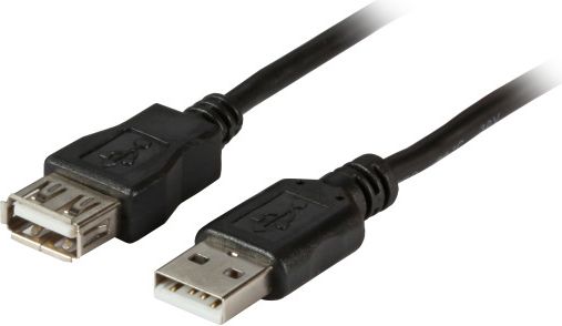Kabllo EFB K5220SW.3, USB-A në USB-A, 3m, e zezë