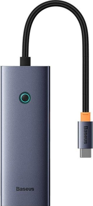 Hub USB Baseus UltraJoy 5 in 1, 1x HDMI 4K, 4x USB 3.0, gri