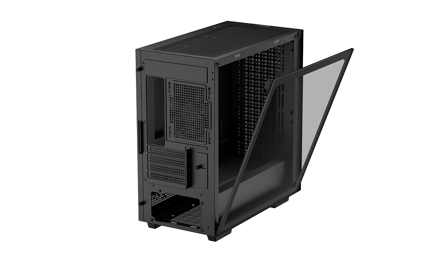 Kuti PC Deepcool CH370 Mini Tower, ATX, USB 3.0, e zezë