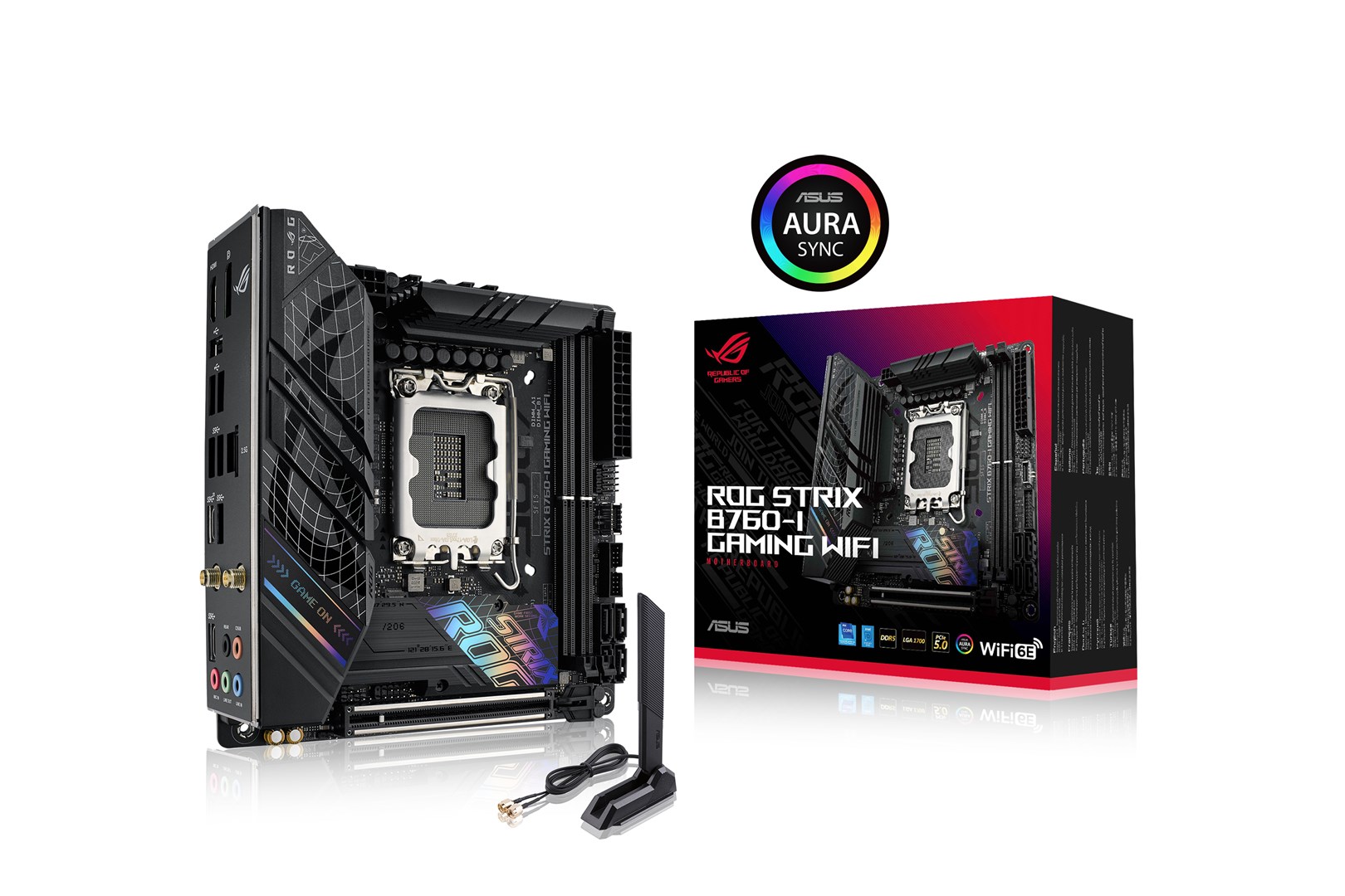 Pllakë amë ASUS ROG STRIX B760-I Gaming WiFi Intel B760 LGA 1700 mini ITX