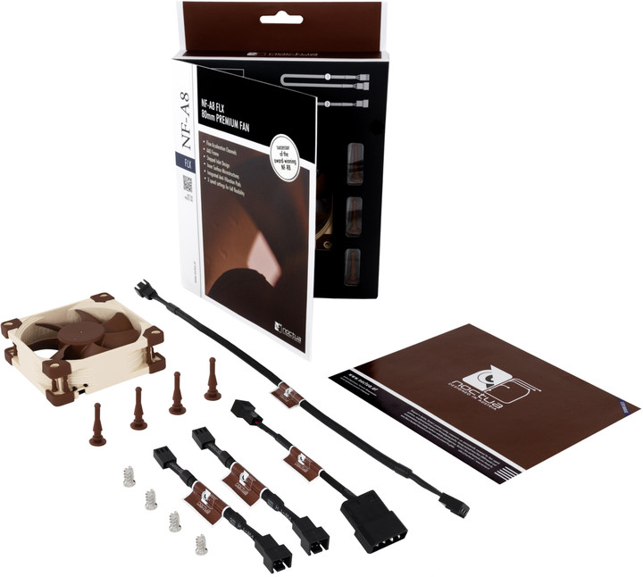Ftohës Noctua NF-A8 FLX, 80 mm
