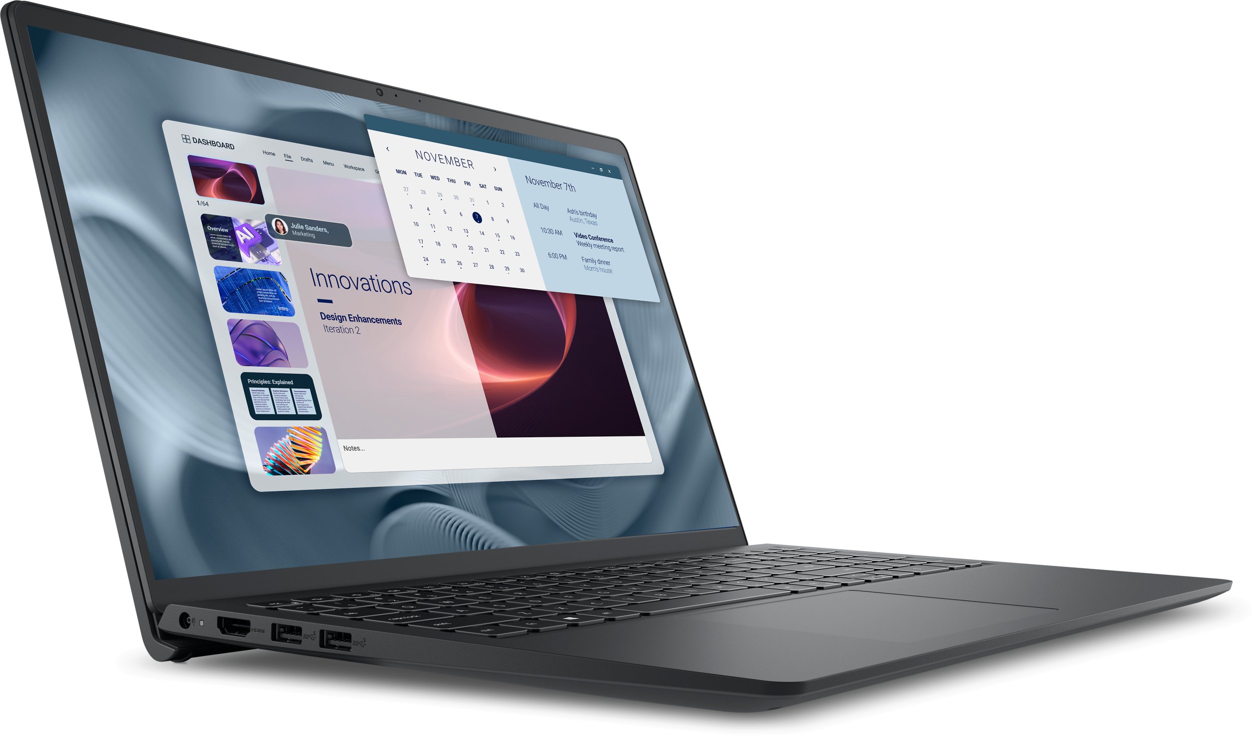 Laptop Dell Pro 15 Essential PV15250, 15.6", i7 1355U, 16GB RAM, 1TB SSD, i zi