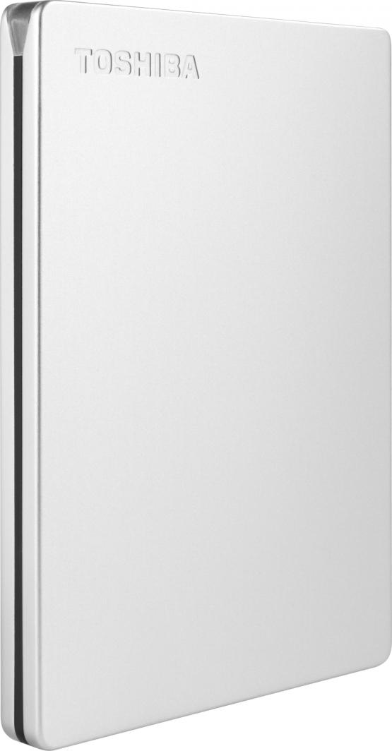 Hard disk i jashtëm Toshiba Canvio Slim, 1TB, USB 3.0, argjendtë