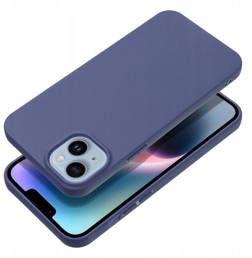 Mbulesë telefoni MATT për Xiaomi Redmi Note 14 4G, TPU, me xham të temperuar, blu