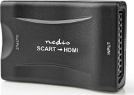 Adapter konvertues AV SCART në HDMI, Full HD 1080p, zgjedhje 720p 1080p, i zi