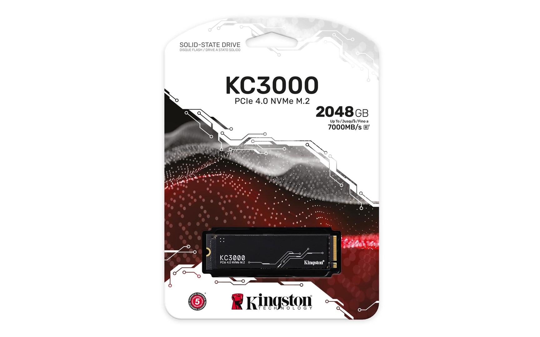 Диск SSD Kingston KC3000, M.2, 2TB, PCIe 4.0