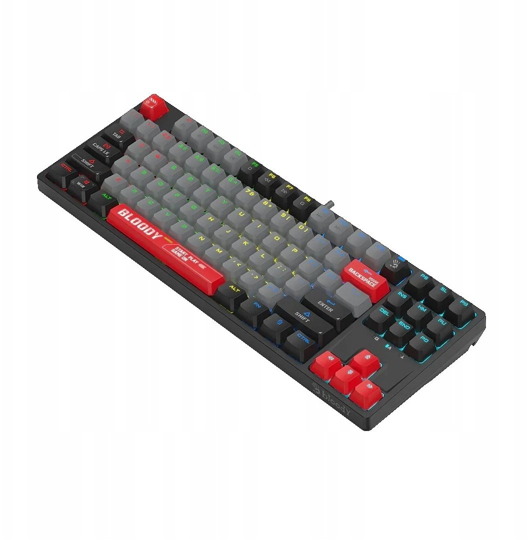 Гејминг тастатура A4tech Bloody S87, механичка, RGB, Energy Red