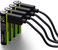 Bateri rikarikuese Verico LoopEnergy USB C, Li ion, 600mAh, set 4 copë