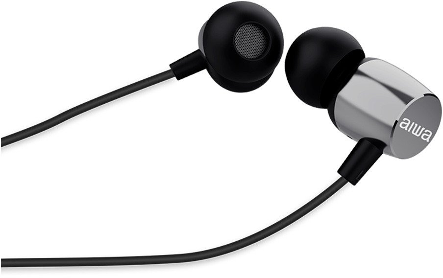 Kufje me kabllo Aiwa ESTM-20SL, 3.5mm, 120cm, argjendi