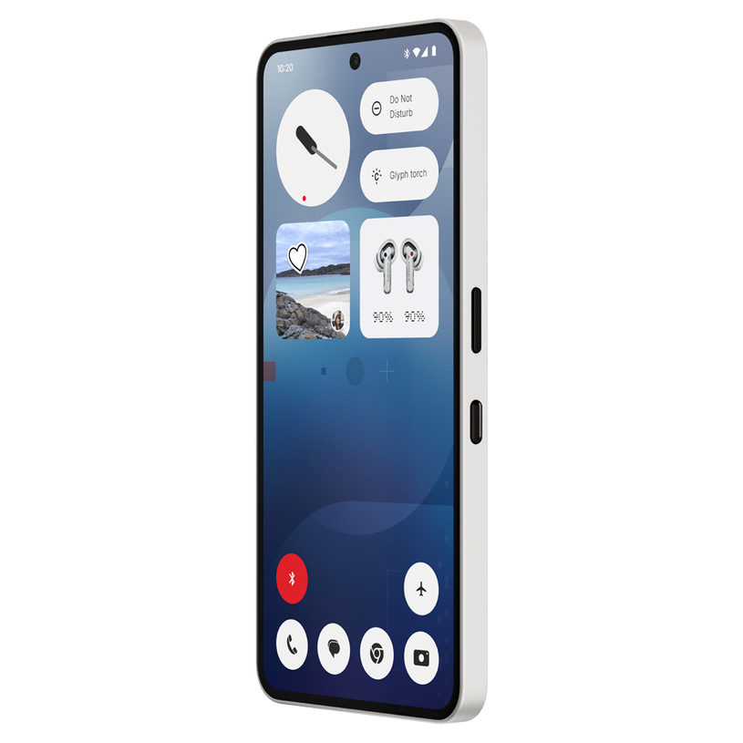 Celular Nothing Phone(3a), 6.77", 8GB/128GB, i bardhë