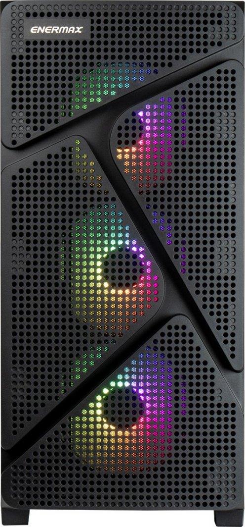 Kasë Enermax MarbleShell MS21 ARGB, e zezë, Mini Tower
