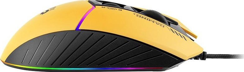 Maus A4Tech Bloody, me kabllo, USB, i verdhë