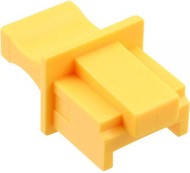 Kapuç mbrojtës për prizë RJ45 InLine Dust Cover 59942I, set 10 copë, i verdhë