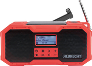 Radio digjitale Albrecht DR 112, DAB+, FM, e zezë e kuqe