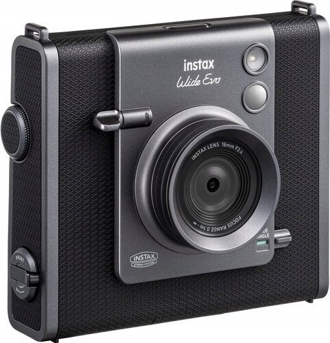 Kamerë instant hibride Fujifilm Instax Wide Evo, 16MP, ekran 3.5", e zezë