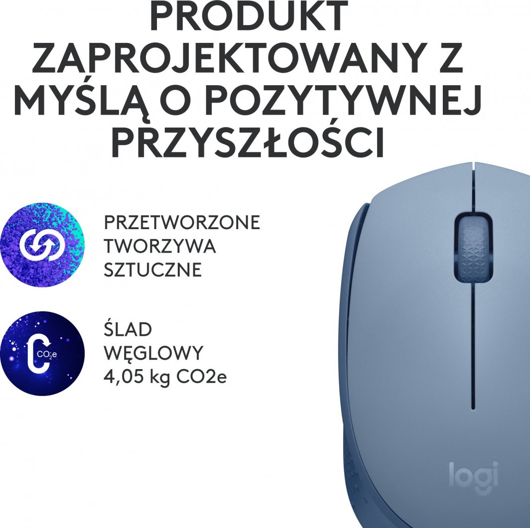 Maus Logitech M171, wireless, USB, i kaltërt