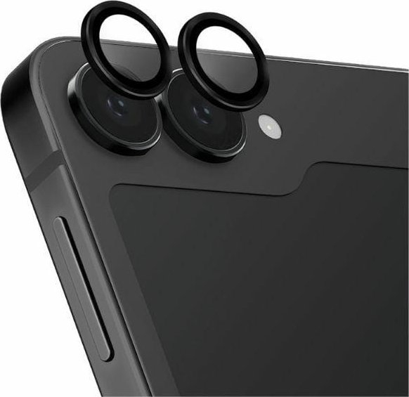 Mbrojtës lente kamerë Uniq Optix për Samsung Galaxy Z Flip6, xham i fortifikuar, alumini, e zezë Midnight