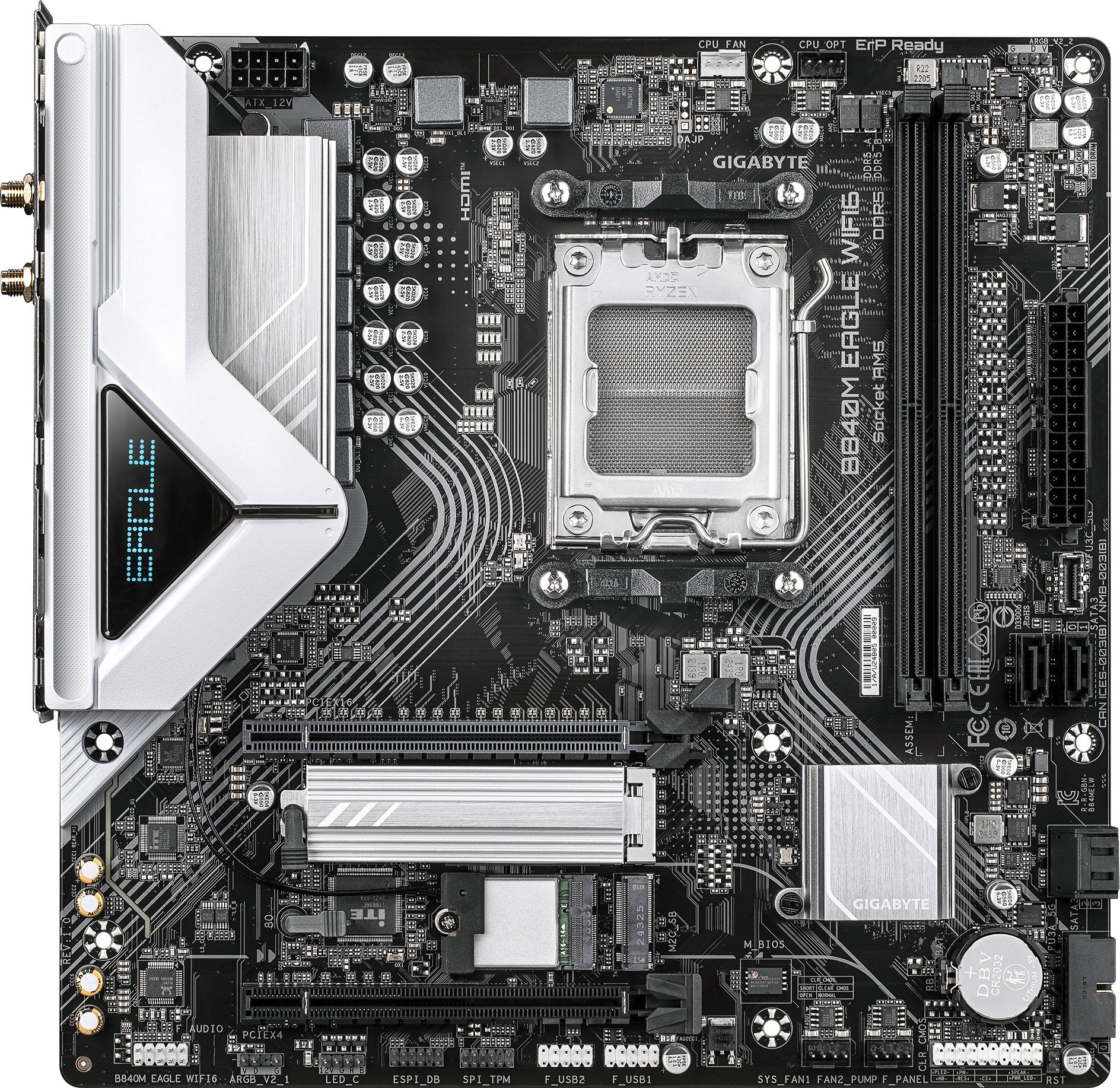 Motherboard GIGABYTE B840M EAGLE WIFI6, AMD Ryzen 9000, DDR5, mATX