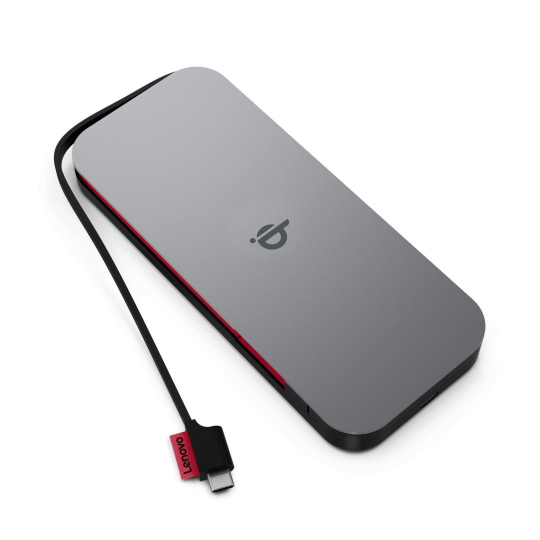Powerbank Lenovo Go USB C 40ALLG1WWW, 10000mAh, karikim wireless 15W, argjendtë