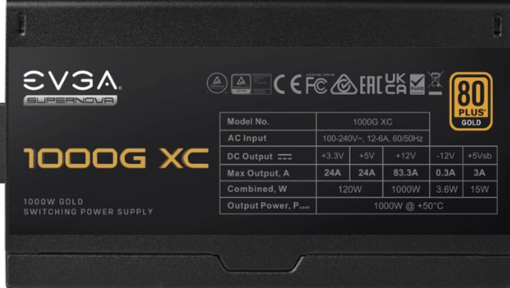 Burim energjie EVGA SuperNOVA 1000 G XC 520-5G-1000-K2 ATX 3.0, 1000W