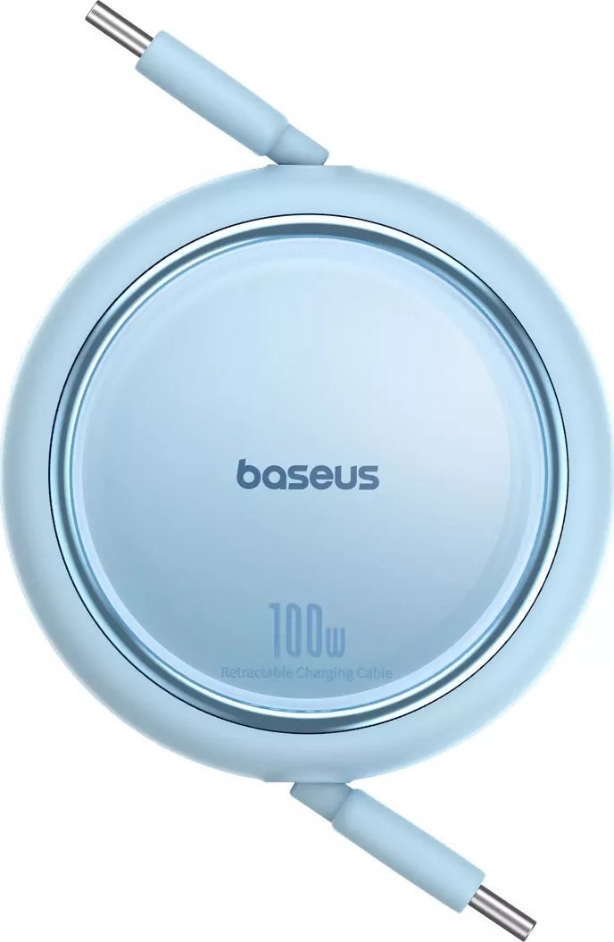 Kabllo USB C në USB C Baseus Free2Draw Mini, 1 m, 100W, i kaltër i hapur