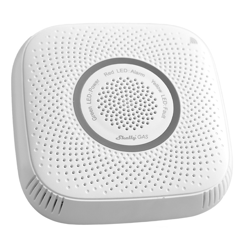 Senzor gazi Shelly Gas CNG, Wi‑Fi, alarm zanor dhe drite, i bardhë