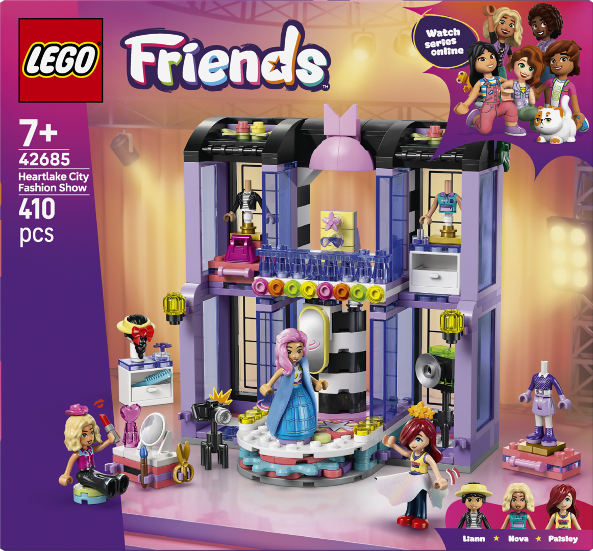 Lodra ndërtimi LEGO Heartlake City Fashion Show 42685, set kreativ, shumëngjyrëshe