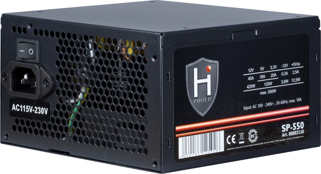 Burim energjie Inter-Tech HiPower SP-550 88882110 ATX, 550W